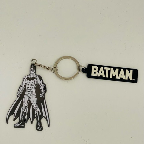 DC Batman Keychain unused, black and white