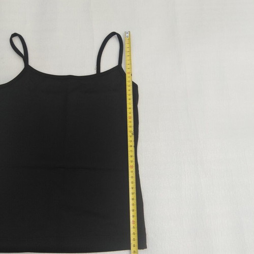 Black basic top with thin straps like new, size XXXS
