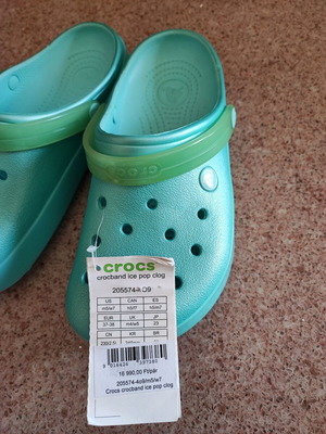 Crocs παντόφλες γαλάζιο ιριδίζον