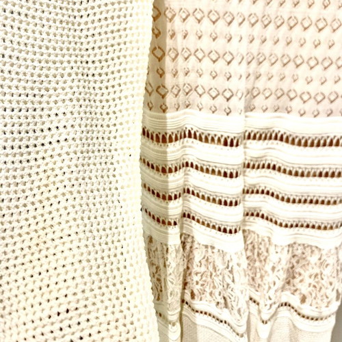 Mid Length White Dress Large Like New with Lining