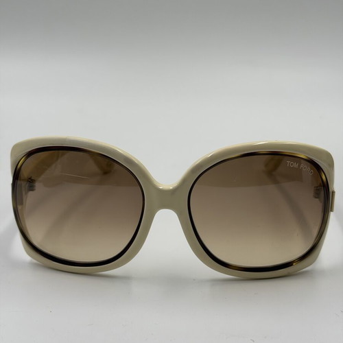 Tom Ford Jaquelin TF100 Ivory sunglasses used, made in Italy