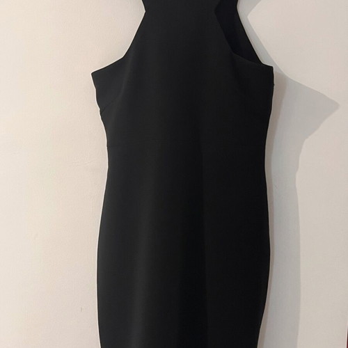 Turlington black double dress like new with back zipper, size S