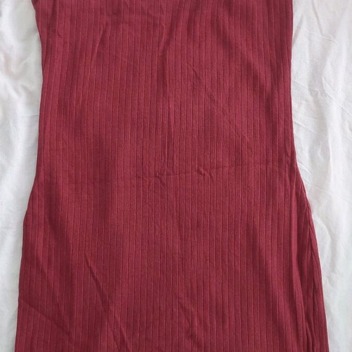 Shein mini dress like new, burgundy with straps, size S