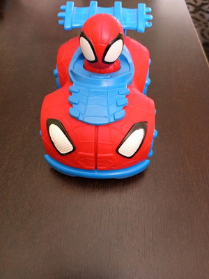 Spiderman toy car like new with web