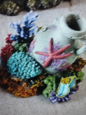 Large aquarium decorative coral used
