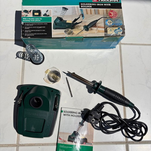 Soldering iron with multipurpose handle unused