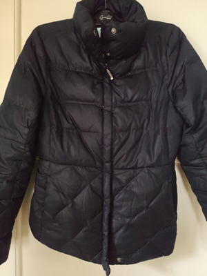 Benetton down jacket used, size small, black