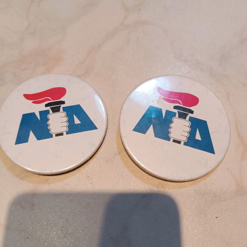 Vintage ND badges like new, given together
