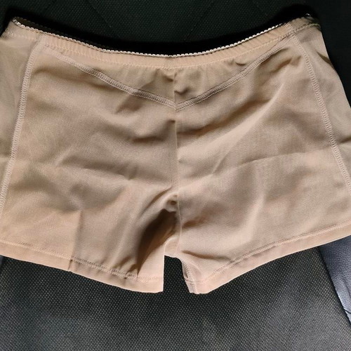Latex Butt Lift Shorts Large Beige new