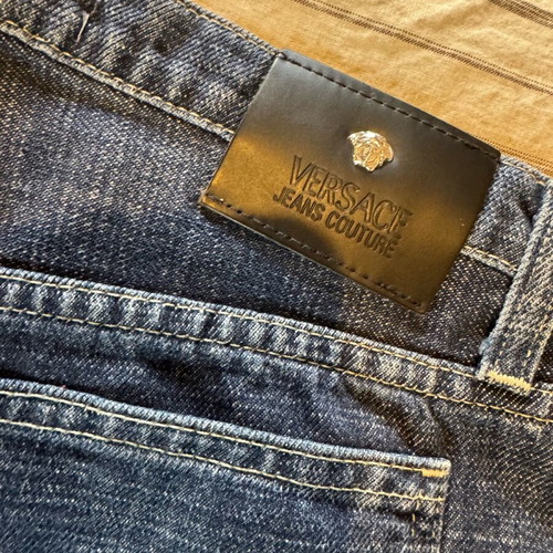 Versace denim shorts like new, size XS/S, blue