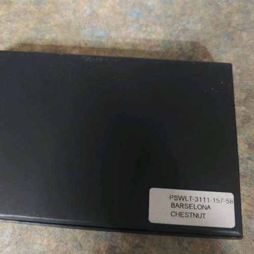 Boxer leather card wallet new, brown