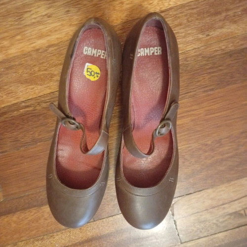 Camper pumps like new, brown, size 39.5