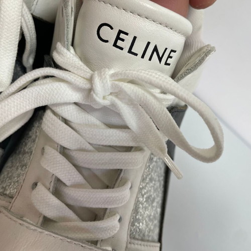 Celine leather sneakers like new, size 40, white