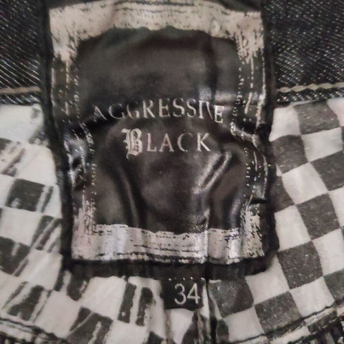 Men's Arggressive Black Denim Shorts size 34 like new