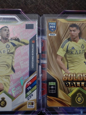 Κάρτες Panini Cristiano Ronaldo σαν καινούργιο, pink parallel και golden baller