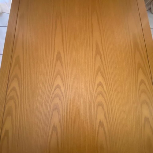 Silvestridis table used, wooden surface, minimal design