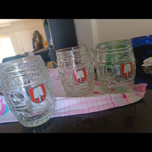 Spaten München Vintage Beer Mugs Set of 3 Like New