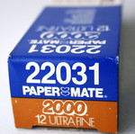 Σετ στυλό Paper Mate 2000, 12 μπλε εξαιρετικά λεπτά, vintage 90s