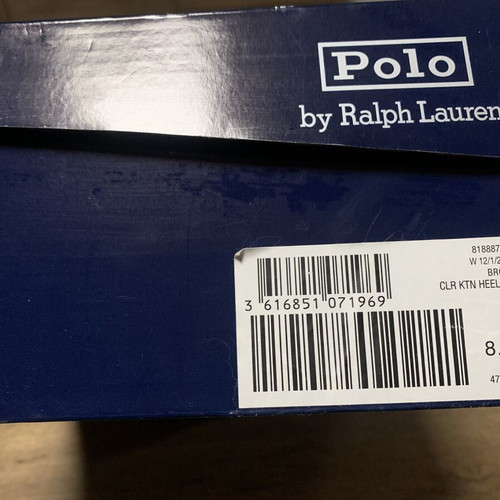 Polo Ralph Lauren Lambskin Kitten Heel Sandals Size 40 Brown New