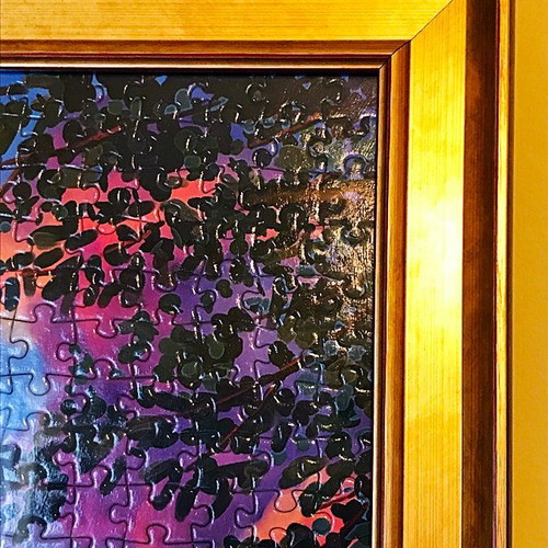 Puzzle painting 3000 pieces new with gold wooden frame Paris 128x93 cm