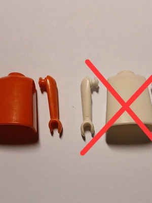 Playmobil κόκκινος κορμός με χέρια μεταχειρισμένος