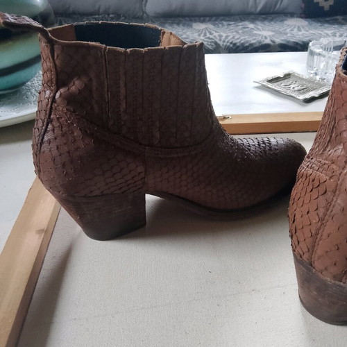 Catarina Martins handmade leather boots used, size 40, brown