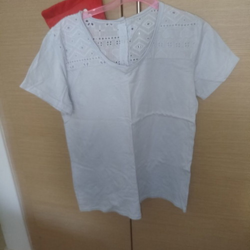 Cotton short-sleeve summer shirt turquoise one size new from Italy