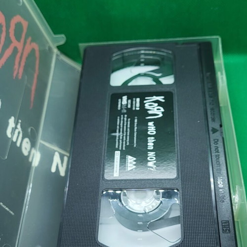 KORN Who Then Now? VHS used, rock