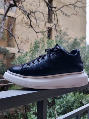 Παπούτσια γυναικεία Fratelli Petridi μεταχειρισμένα, μαύρα, αδιάβροχα, δέρμα, νούμερο 40