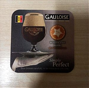 Belgium Beer Coaster BRASSERIE DU BOCQ GAULOISE