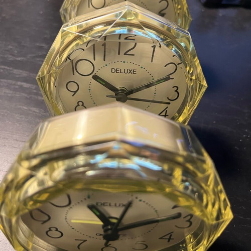 Alarm clocks new, pack of 3, tabletop with alarm