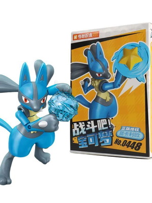Φιγούρα Lucario Building Block σφραγισμένη, νέα