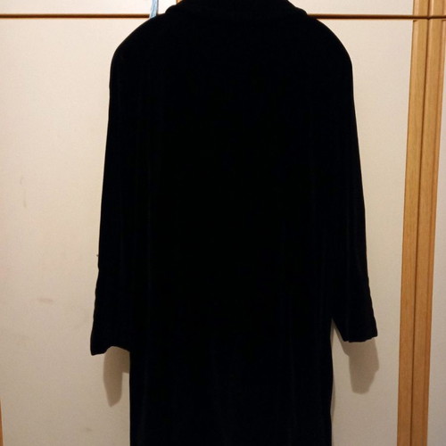 PRICE DROP: NEW VELVET BLACK COAT WITH GOLD PLATED BUTTONS.