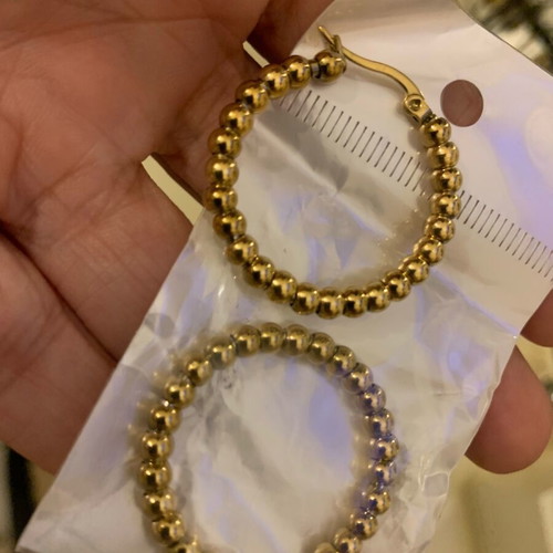 Steel hoop earrings new, stainless steel