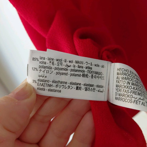 Zara top new, wool, size M, red