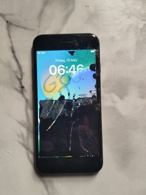 iPhone 8 used, fully functional with SIM, needs new screen, charger included