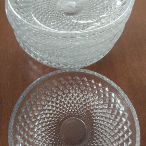 Dessert plates for spoon sweets like new, set of 6