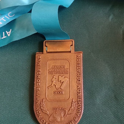 Athens Marathon Medal 2016 10km WIND Race collectible, like new