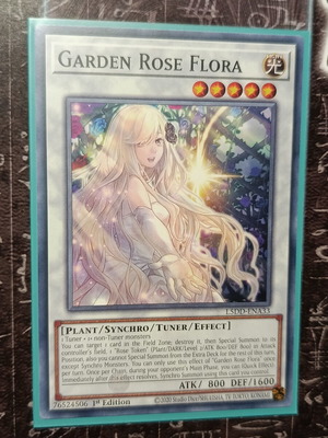 Garden Rose Flora Yu-Gi-Oh! card like new with Ultra Pro sleeve