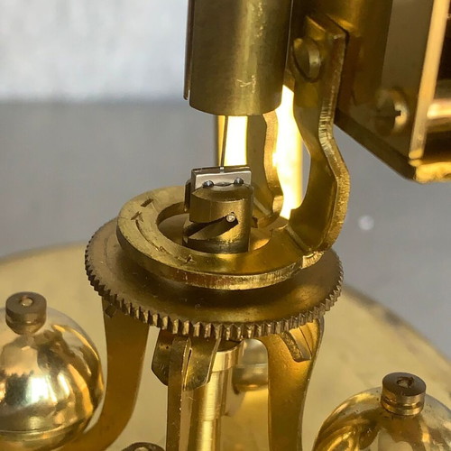 Kern annual table clock used with glass dome