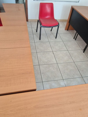 Tutoring Equipment Set of Desks used, without seats
