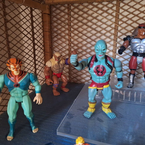 Thundercats vintage figures collection LJN 1985, 11 figures and 3D logo