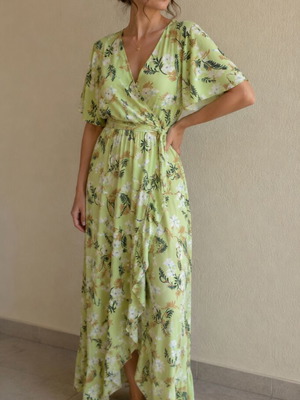 Per Una midi dress like new, tropical floral, size 14