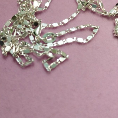 Silver chain 925 with cat pendant new, 60 cm