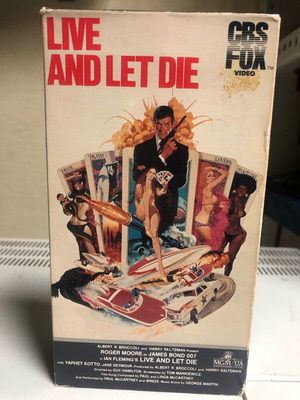 James Bond Live And Let Die Betamax video cassette used NTSC