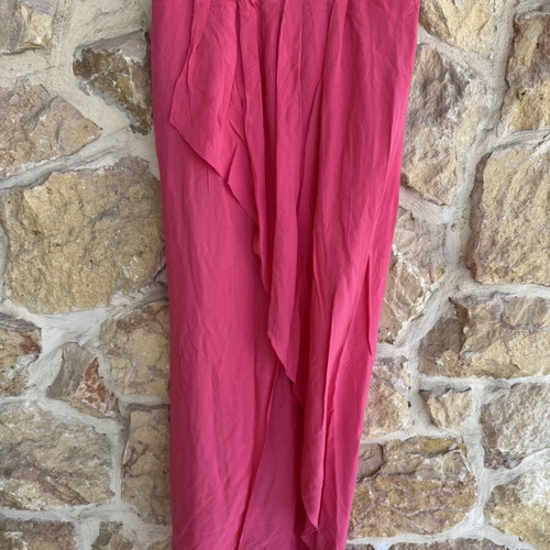 Magenta Wrap Style Maxi Skirt size L, like new