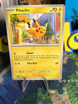Pikachu PAL Pokemon card non holo καινούργιο