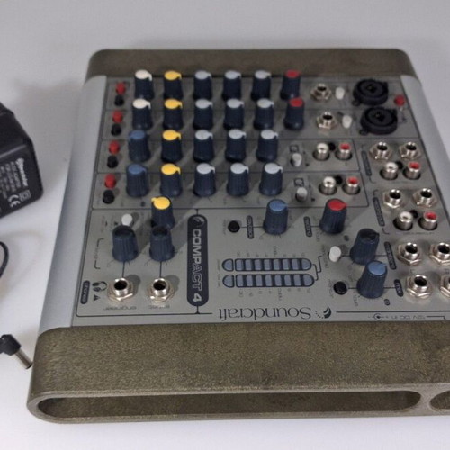 Soundcraft Compact 4 Professional Desktop Audio Mixer used