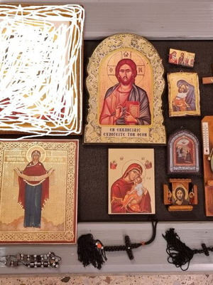 Religious icons like new, various small and large
