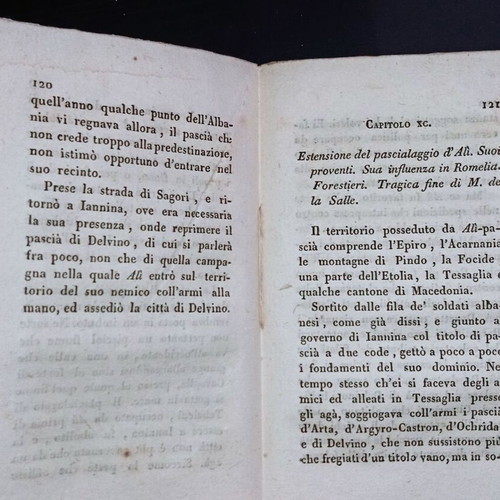 Italian travel book by Pouqueville used, 1829 Epirus